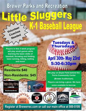 Little Sluggers K-1 Baseball